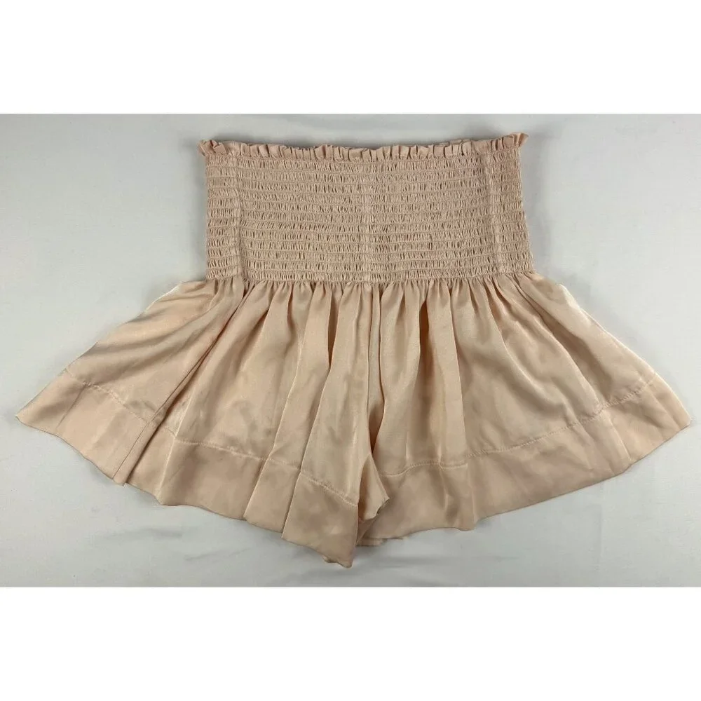 J17 KOCH Erica Skort Skirt Light Pink Satin Silky Sz XS $295 - Picture 2 of 7